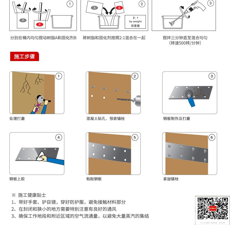 包钢洛南粘钢加固施工过程